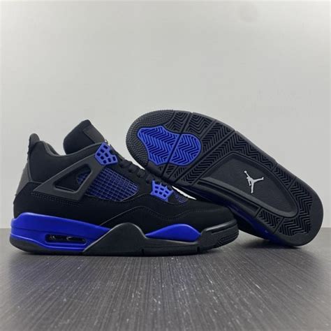 jordan 4 zwart blauw